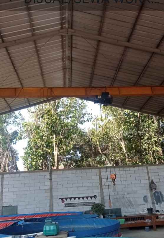 disewakan jual workshop 600 m2 setu bekasi