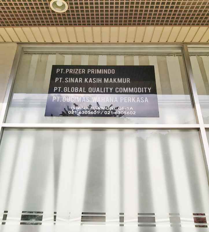 disewakan ruko gudang kantor apartemen istana harmoni