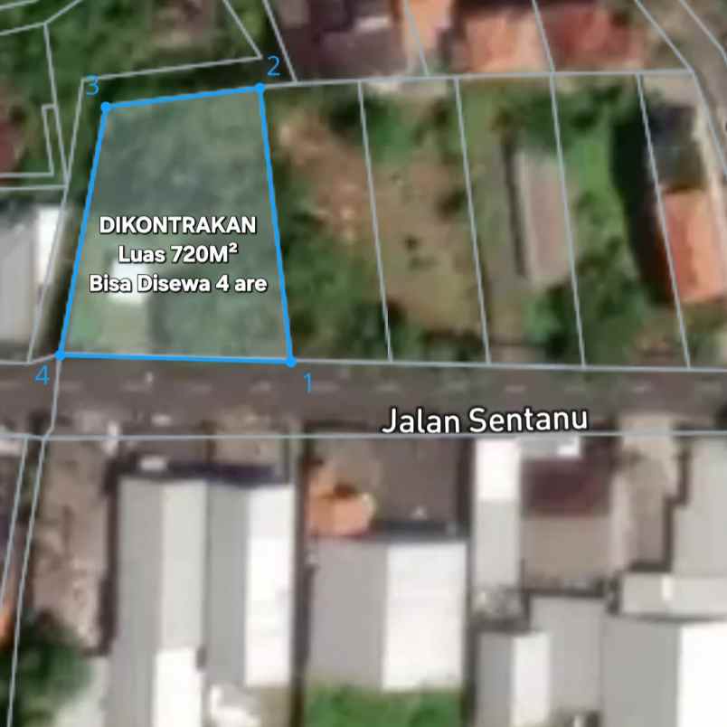 disewakan tanah peguyangan kaja