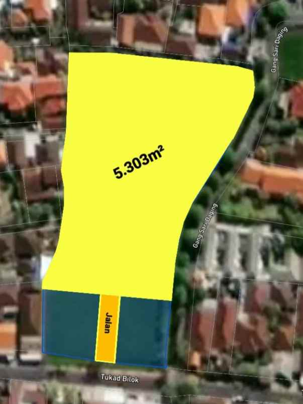 disewakan tanah tukad bilok