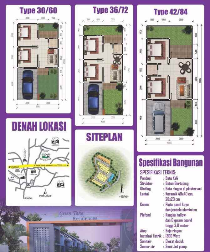 green taha residence rumah siap huni dp 0 di bogor