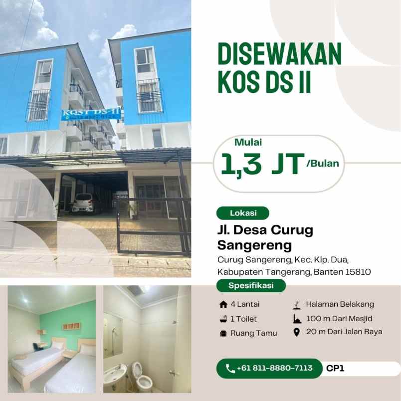 hunian kost modern ds ii kelapa dua