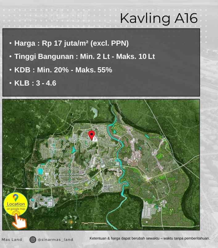 jual kavling komersial di bsd city