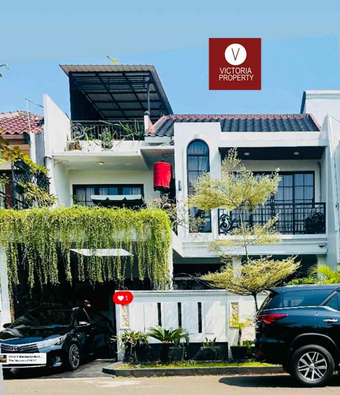 jual rumah full furnished cibubur indah jakarta timur