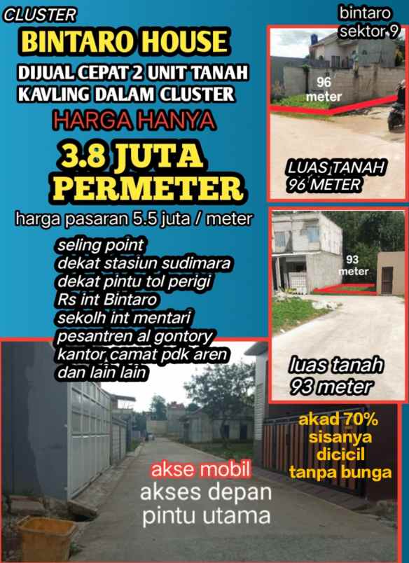 kavling ekslusif harga miring