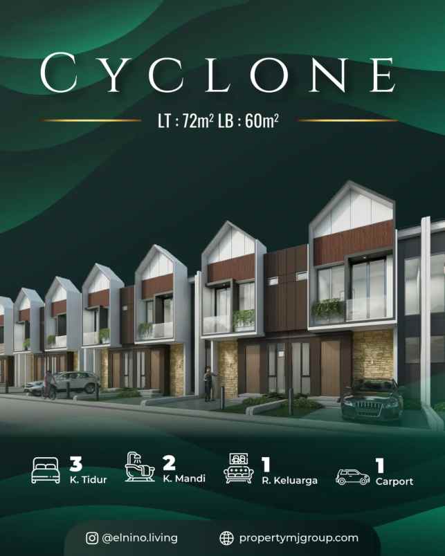 rumah 2 lantai pasar kemis tangerang elnino living