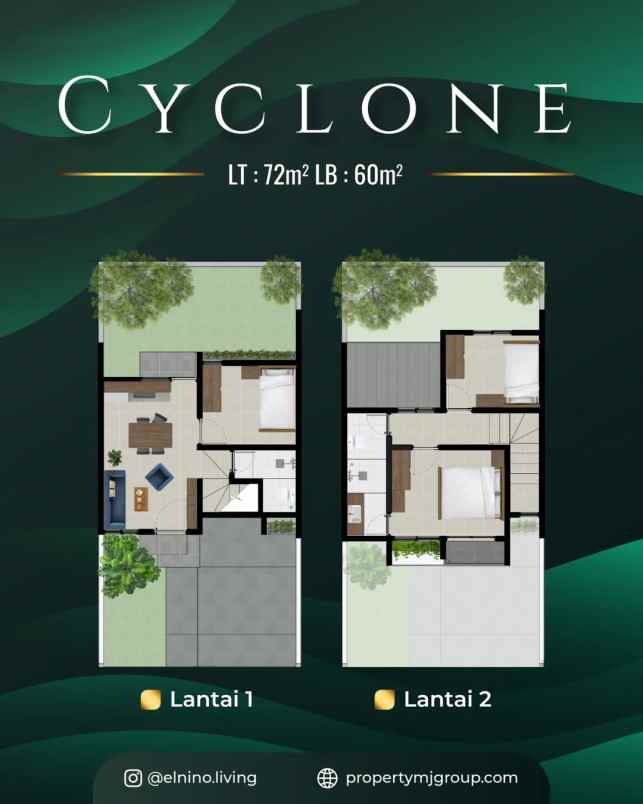 rumah 2 lantai pasar kemis tangerang elnino living