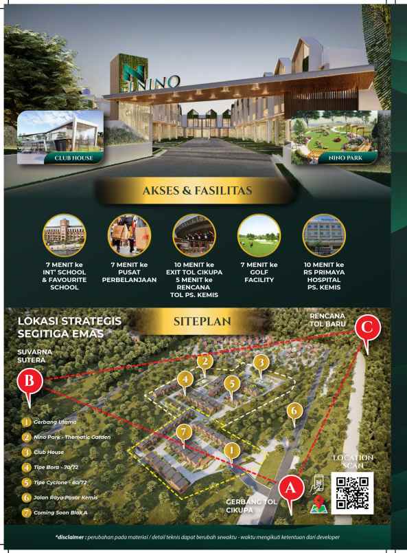 rumah 2 lantai pasar kemis tangerang elnino living