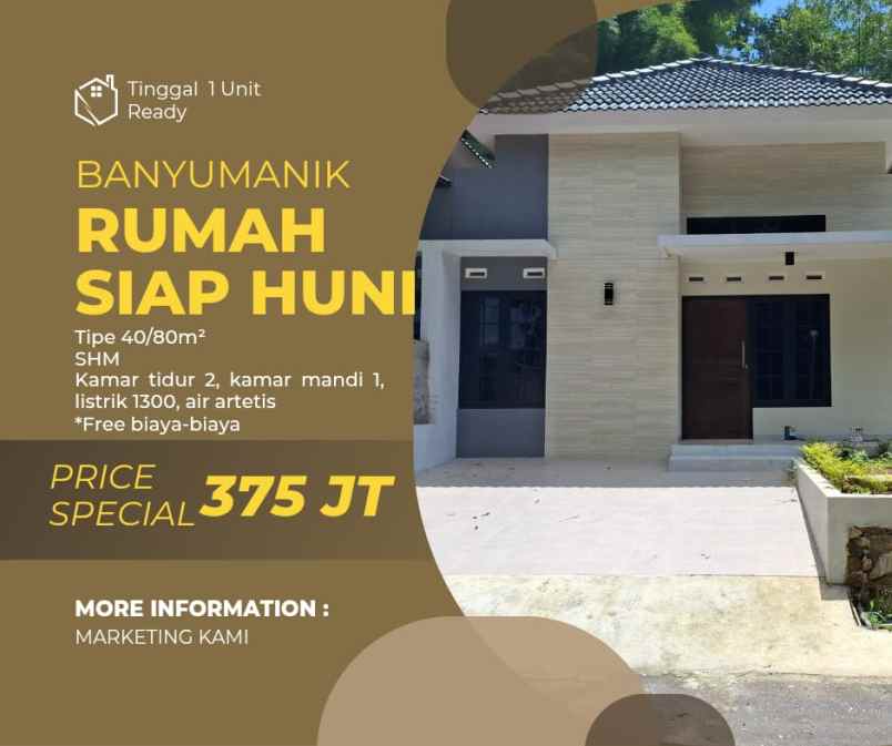 rumah baru siap huni di dalam perumahan p4a