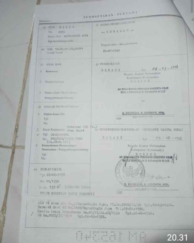 rumah komersil 139 m2 bekasi barat