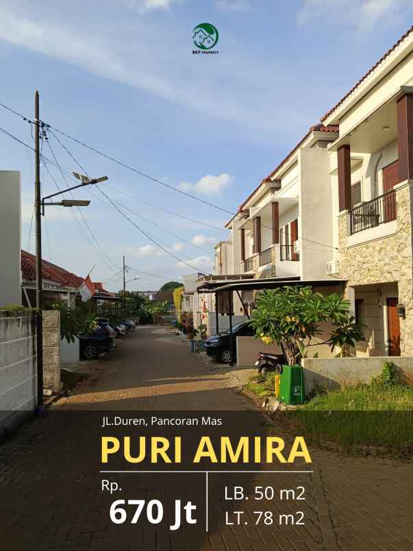 rumah mewah dekat pintu tol di puri amira depok