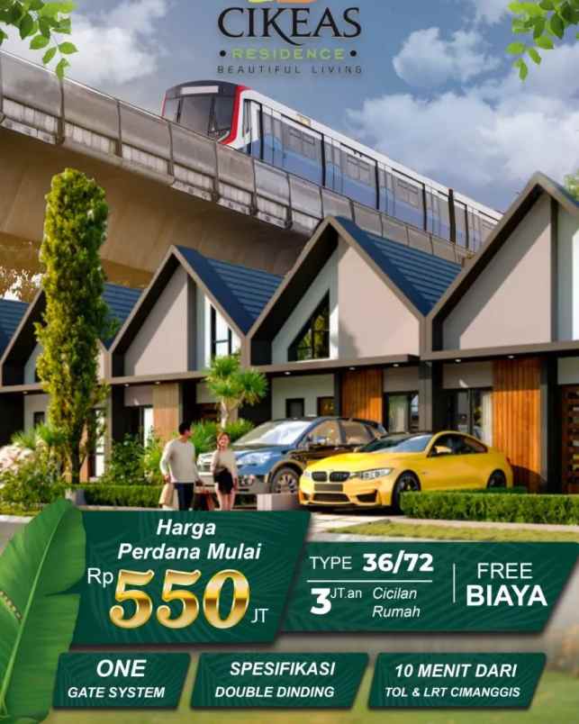 rumah siap huni 3 jutaan aja per bulan