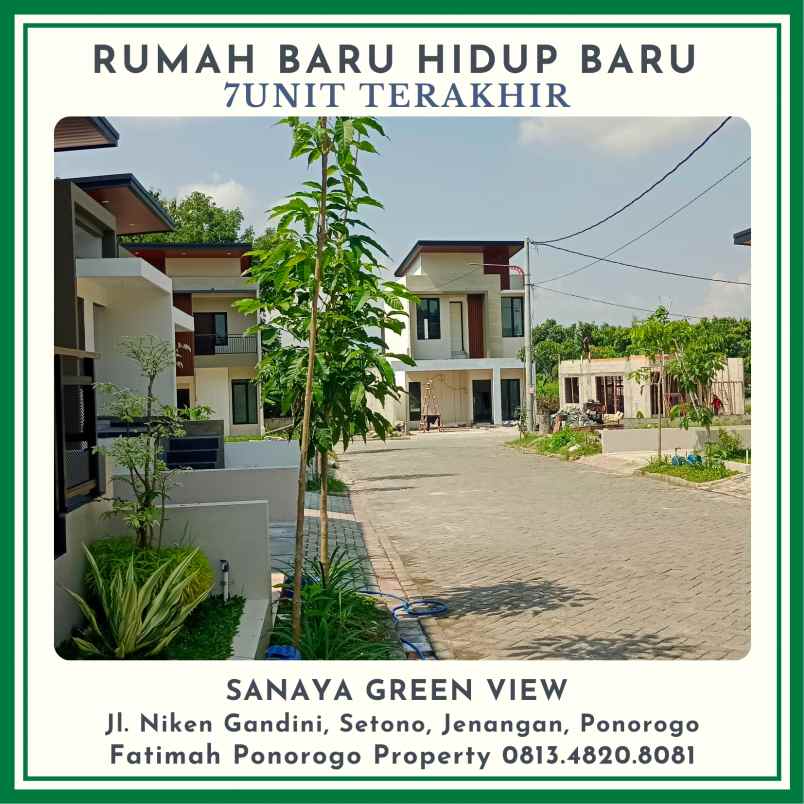 rumah syariah estetik dan luas 2 lantai di ponorogo