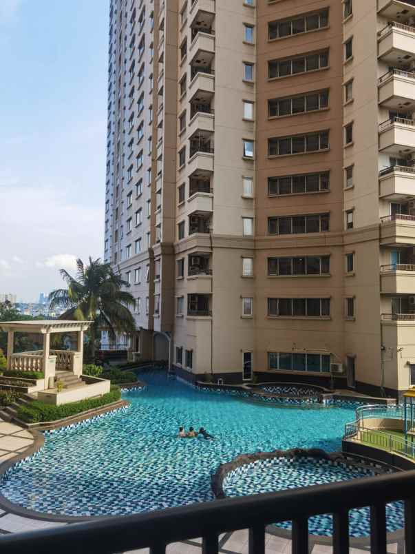 sewa 1br full furnish mediterania ancol view pool