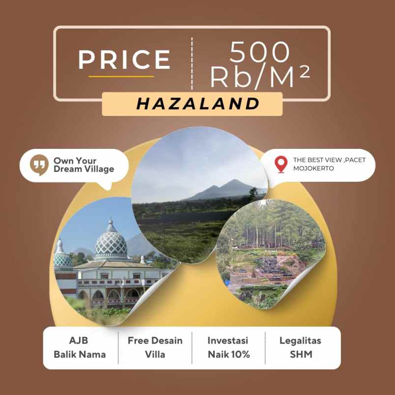 tanah murah kawasan wisata pacet