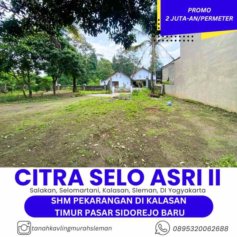 tanah pekarangan di selomartani kalasan