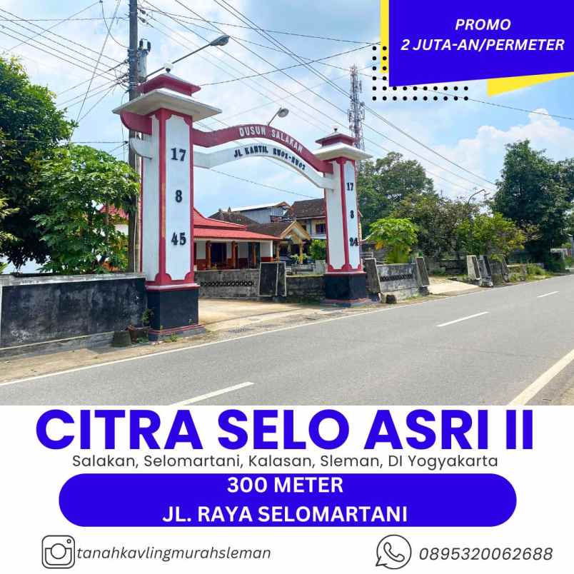 tanah pekarangan di selomartani kalasan
