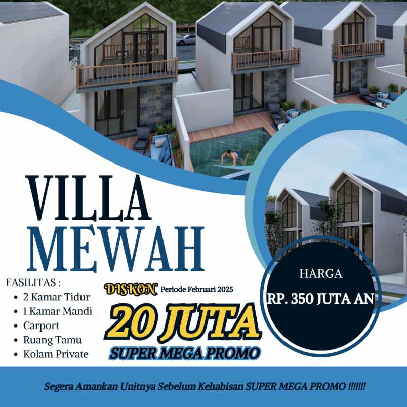villa mezzanine pacet dekat bundaran pacet