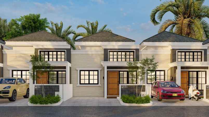 villa minimalis dekat gor ken arok harga terjangkau