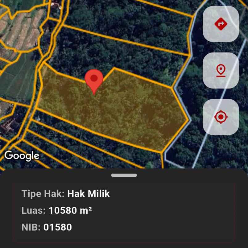 dijual 1 058 ha ds buahan payangan ubud gianyar bali