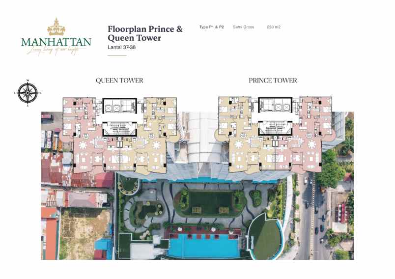 dijual apartemen manhattan condominium