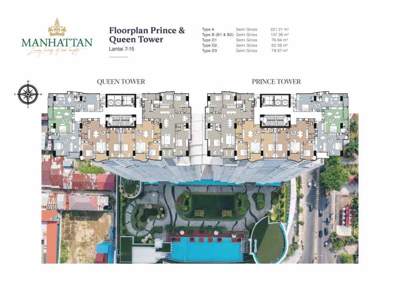 dijual apartemen manhattan condominium