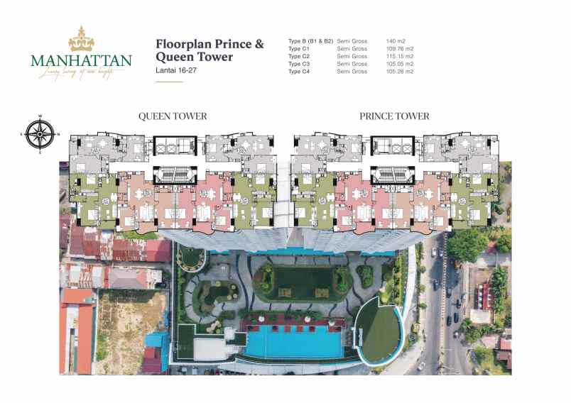 dijual apartemen manhattan condominium