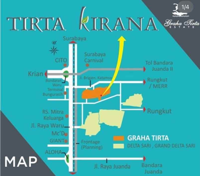 dijual murah rumah baru di graha tirta waru