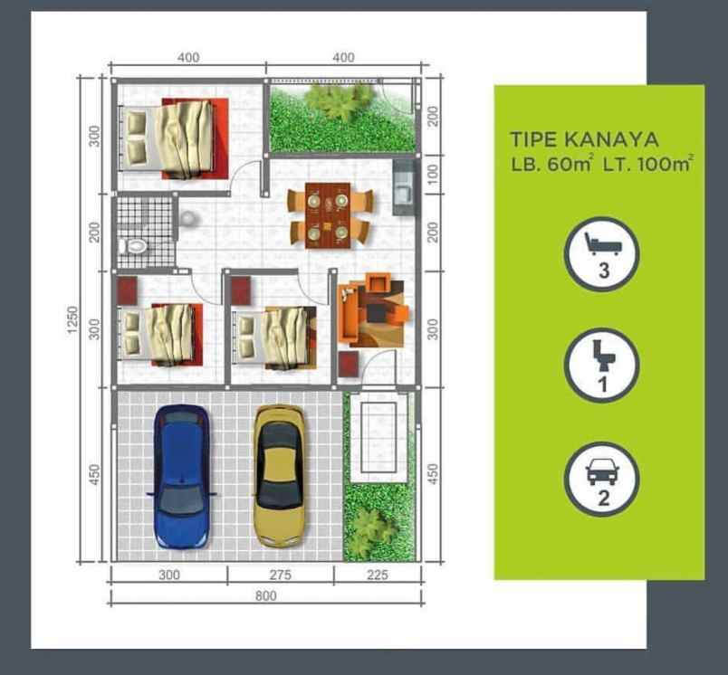 dijual murah rumah baru di graha tirta waru