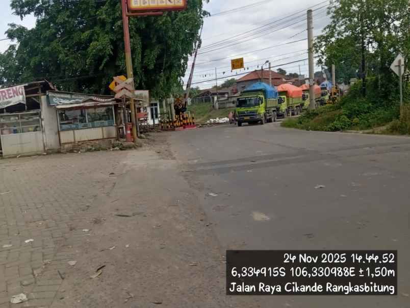 dijual ruko gudang kantor di jalan raya cikande km 10