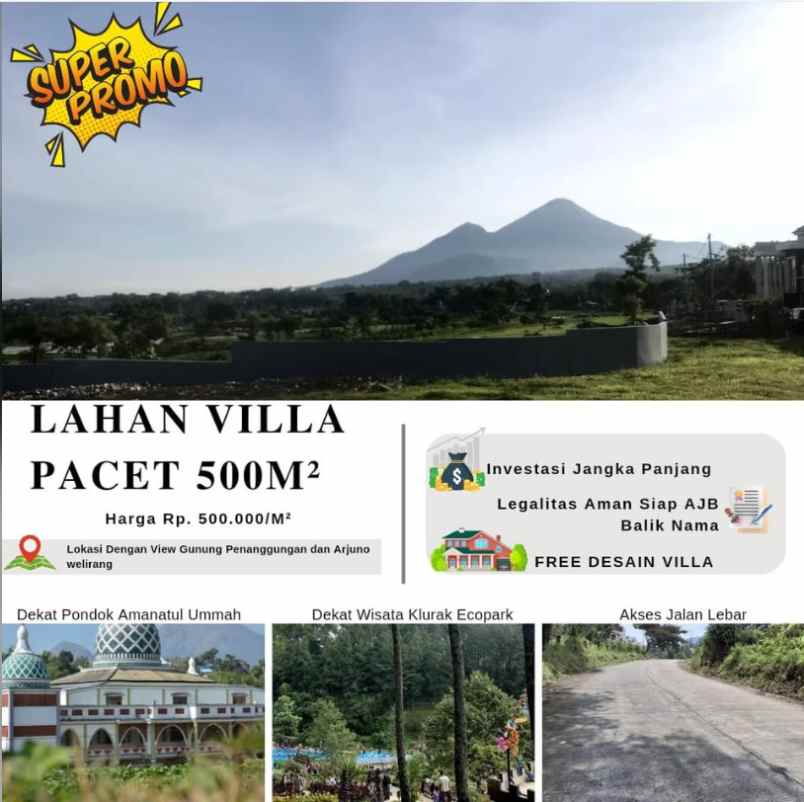 dijual ruko gudang kantor pacet mojokerto jawa timur