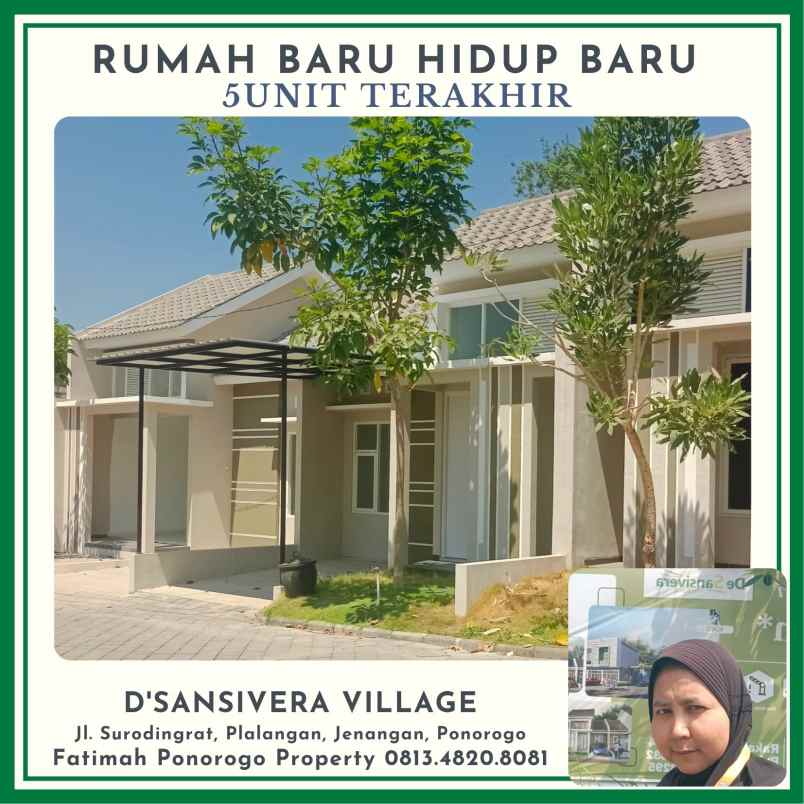 dijual rumah baru syariah harga ekonomis di ponorogo