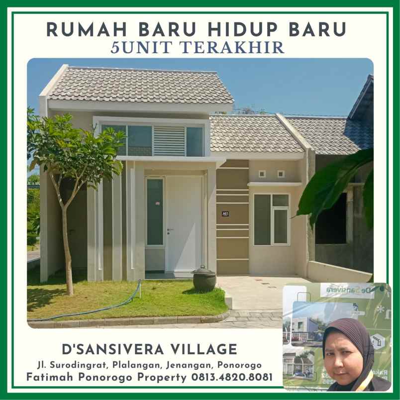 dijual rumah baru syariah harga ekonomis di ponorogo
