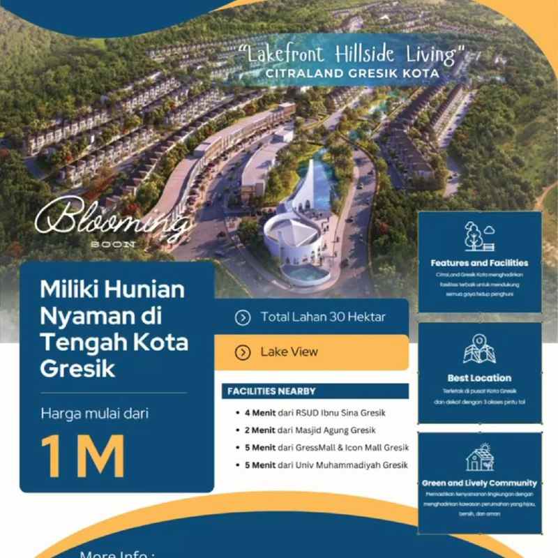 dijual rumah citraland golden wood gresik