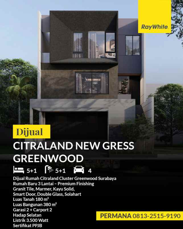 dijual rumah citraland golf avenue
