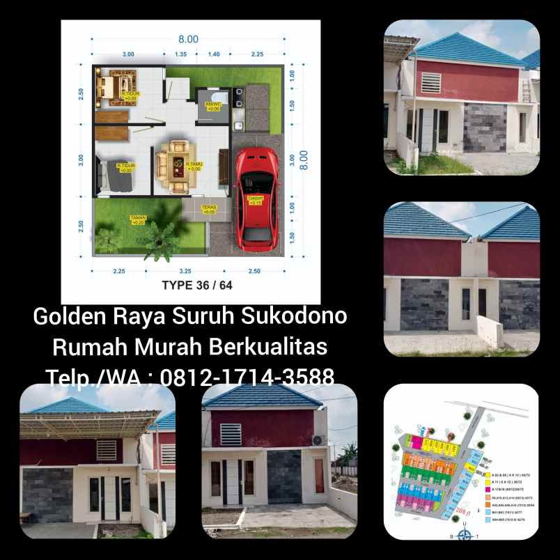 dijual rumah golden raya suruh
