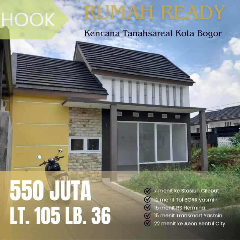 dijual rumah jalan kencana raya