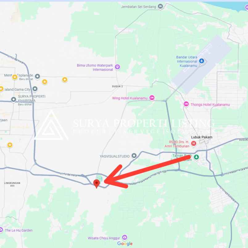 dijual rumah jalan lubuk pakam telkom tanjung morawa