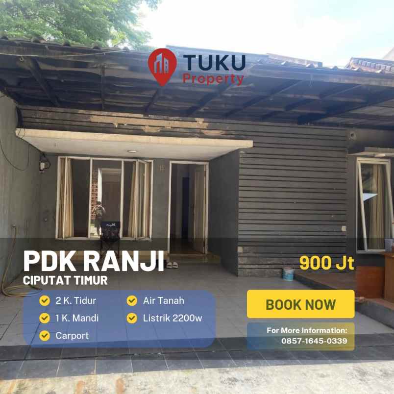 dijual rumah jl menjangan ciputat timur