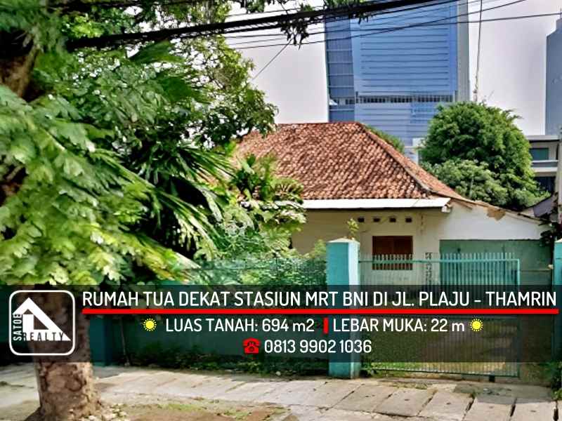 dijual rumah jl plaju kebon melati
