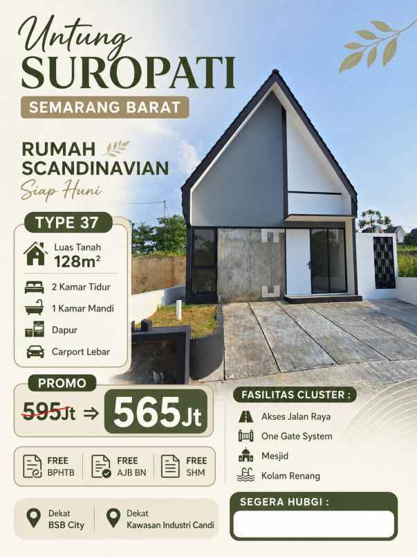 dijual rumah jl untung suropati