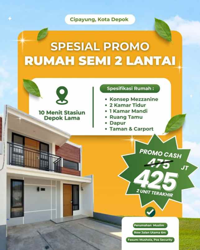 dijual rumah jln taman jaya ratu jaya