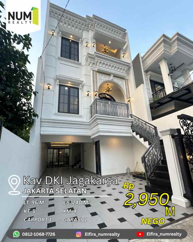 dijual rumah kav dki jagakarsa