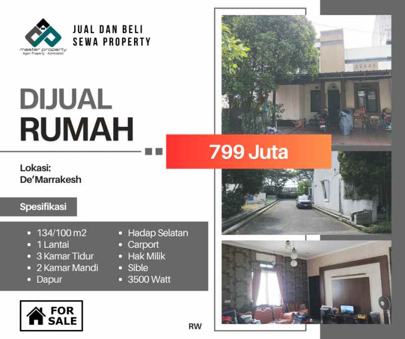 dijual rumah komplek de marrakesh