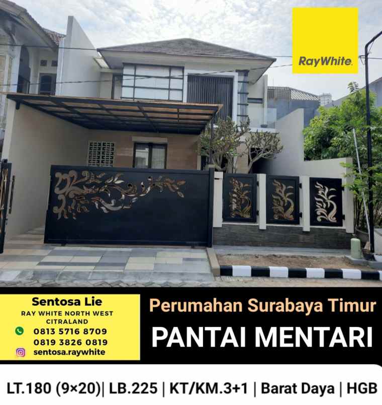 dijual rumah perumahan pantai mentari