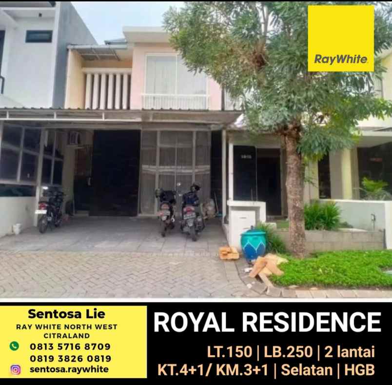 dijual rumah royal residence