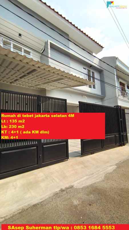 dijual rumah tebet barat jakarta