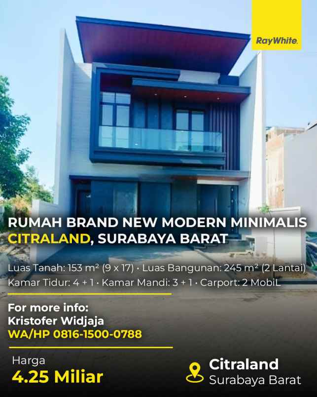dijual rumah woodland citraland