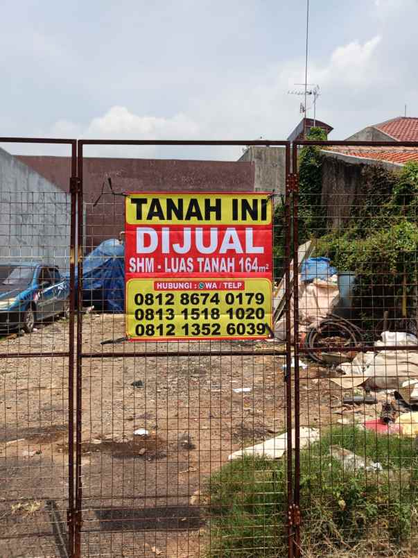 dijual tanah 164 m2