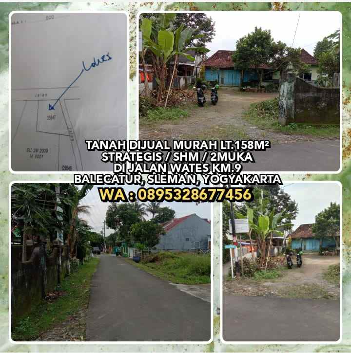 dijual tanah balecatur sleman yogyakarta